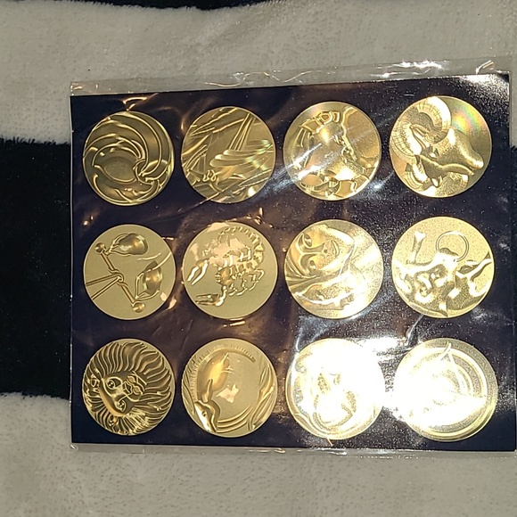 Estee Lauder astrology cosmetic bag with astrology stickers for hangtag - Picture 8 of 8